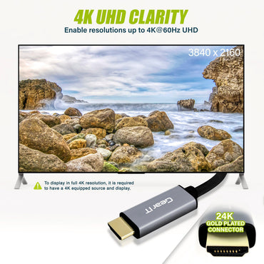 USB-C to HDMI Cable - Compatible with MacBook Pro, MacBook Air, iPad Pro