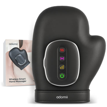 Adomii Hand Massager with Heat & Compression 9 Airbags 5-Finger Design