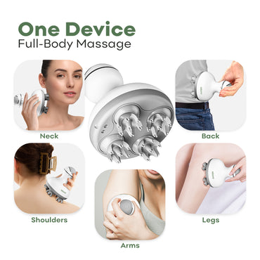 Adomii Electric Scalp Massager with 84 Kneading Nodes Cordless Waterproof