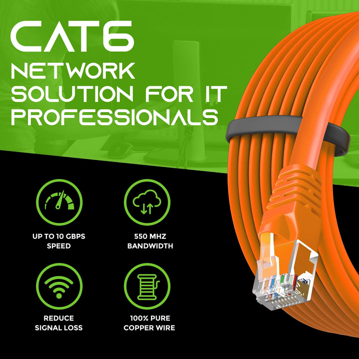 Cat 6 Ethernet Patch Cable (50-Pack) GearIT