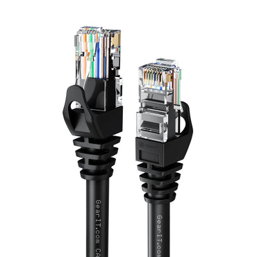 Flexible Soft Boot Cat6 Ethernet Patch Cable, Black