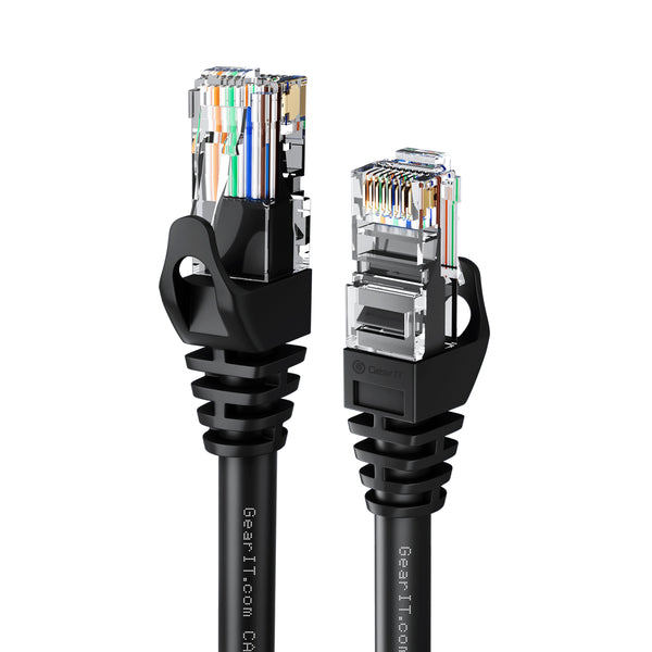 Flexible Soft Boot Cat6 Ethernet Patch Cable, Black