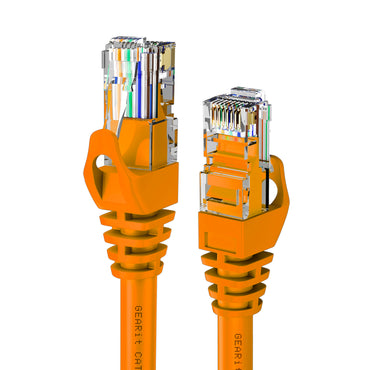 Flexible Soft Boot Cat6 Ethernet Patch Cable, Orange
