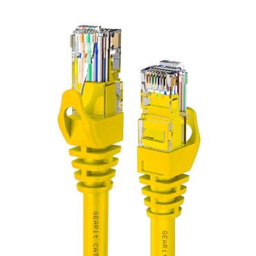 Flexible Soft Boot Cat6 Ethernet Patch Cable, Yellow