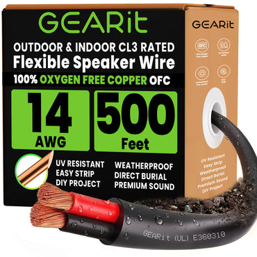 14/2 AWG OFC CL3 Outdoor Speaker Wire - 500 Feet, image 2
