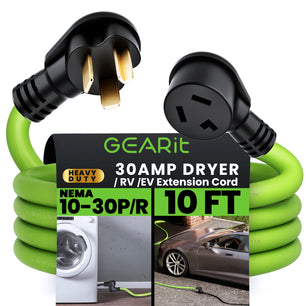 10/3 30 Amp NEMA 10-30P to 10-30R STW Extension Cord