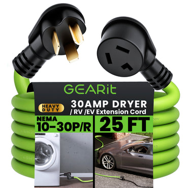 10/3 30 Amp NEMA 10-30P to 10-30R STW Extension Cord