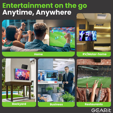 Flat Indoor HDTV Antenna with Amplifier