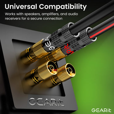 6 Pairs Closed Screw Type Speaker Banana Plugs