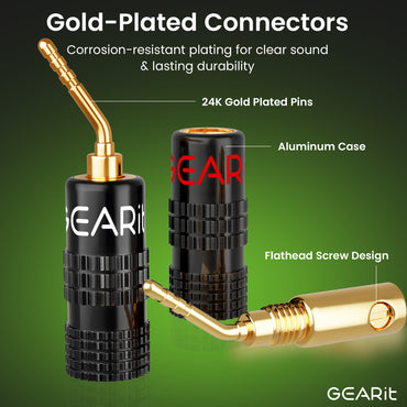 6 Pairs 2mm Pin Plug Speaker Banana Plugs