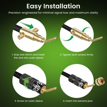 6 Pairs 2mm Pin Plug Speaker Banana Plugs