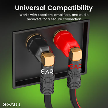 6 Pairs Right Angle Pin Type Speaker Banana Plugs