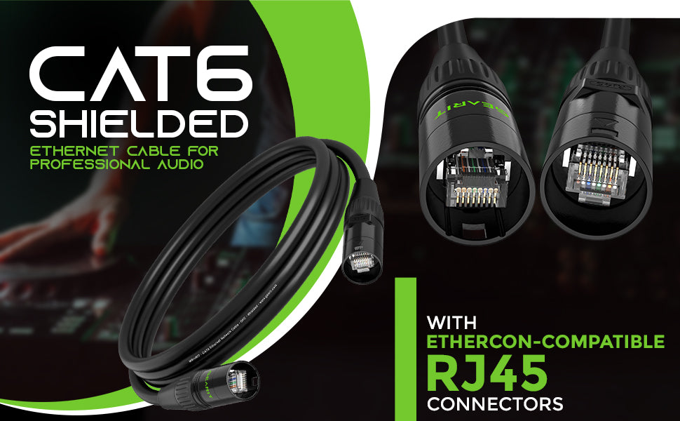 Ethernet Cable for Pro Audio and DMX Lights