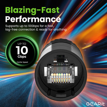 CAT6 Shielded EtherCON Cable for Pro Audio, Black