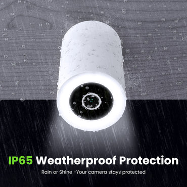 GEARit Wifi Motion Tracking Outdoor Security Camera - 2K Video, IP65 Weatherproof, Night Vision