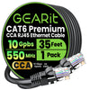 Cat6 Ethernet Patch Cable - CCA Network Cord - UTP, Black