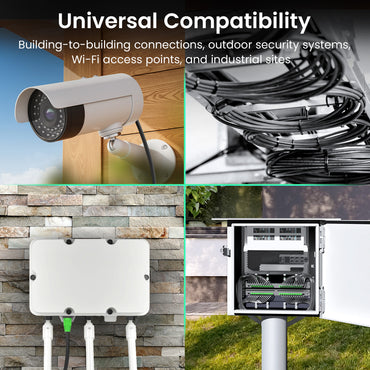 Cat6 CCA Outdoor Ethernet Cable for Direct Burial, Black