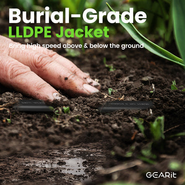 Black Cat6 Flat Outdoor Ethernet Cable