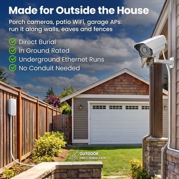 color_white | Cat6 Outdoor Ethernet Cable - White / 50 Feet, image 4