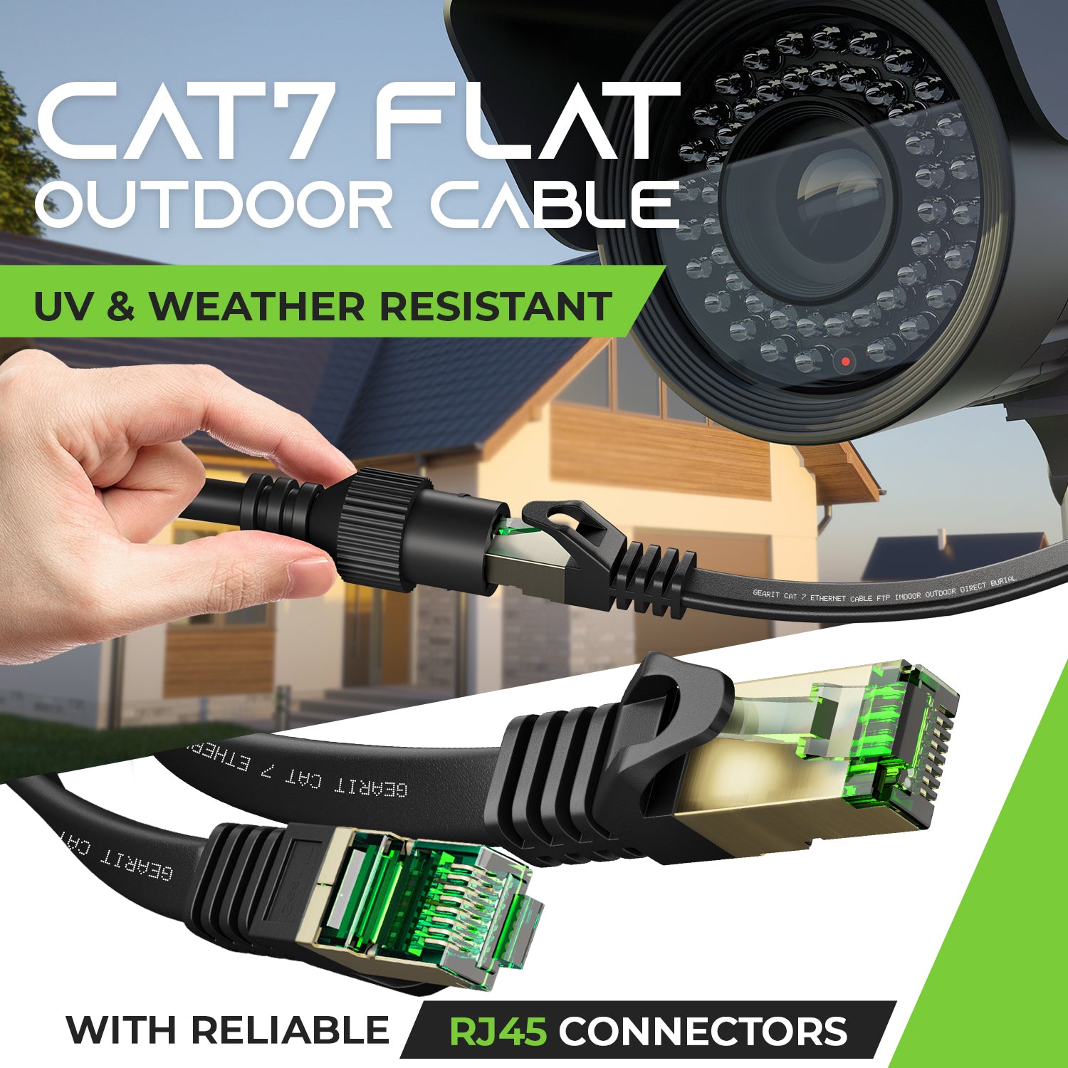 Cat7 Flat Outdoor Cable GEARit