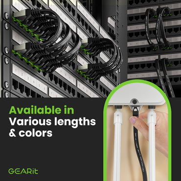 Black Cat7 Flat Outdoor Ethernet Cable