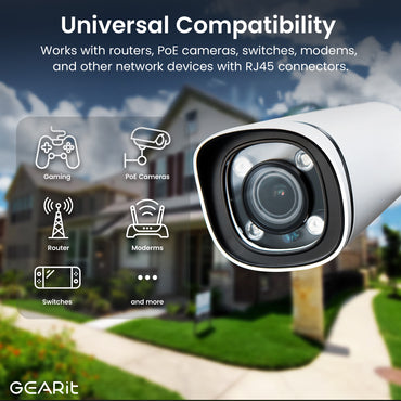 Cat8 Outdoor Ethernet Cable - Waterproof, Direct Burial, In-Ground, LLDPE, Black