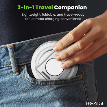 GEARit 3-in-1 15W MagSafe Wireless Charger Station