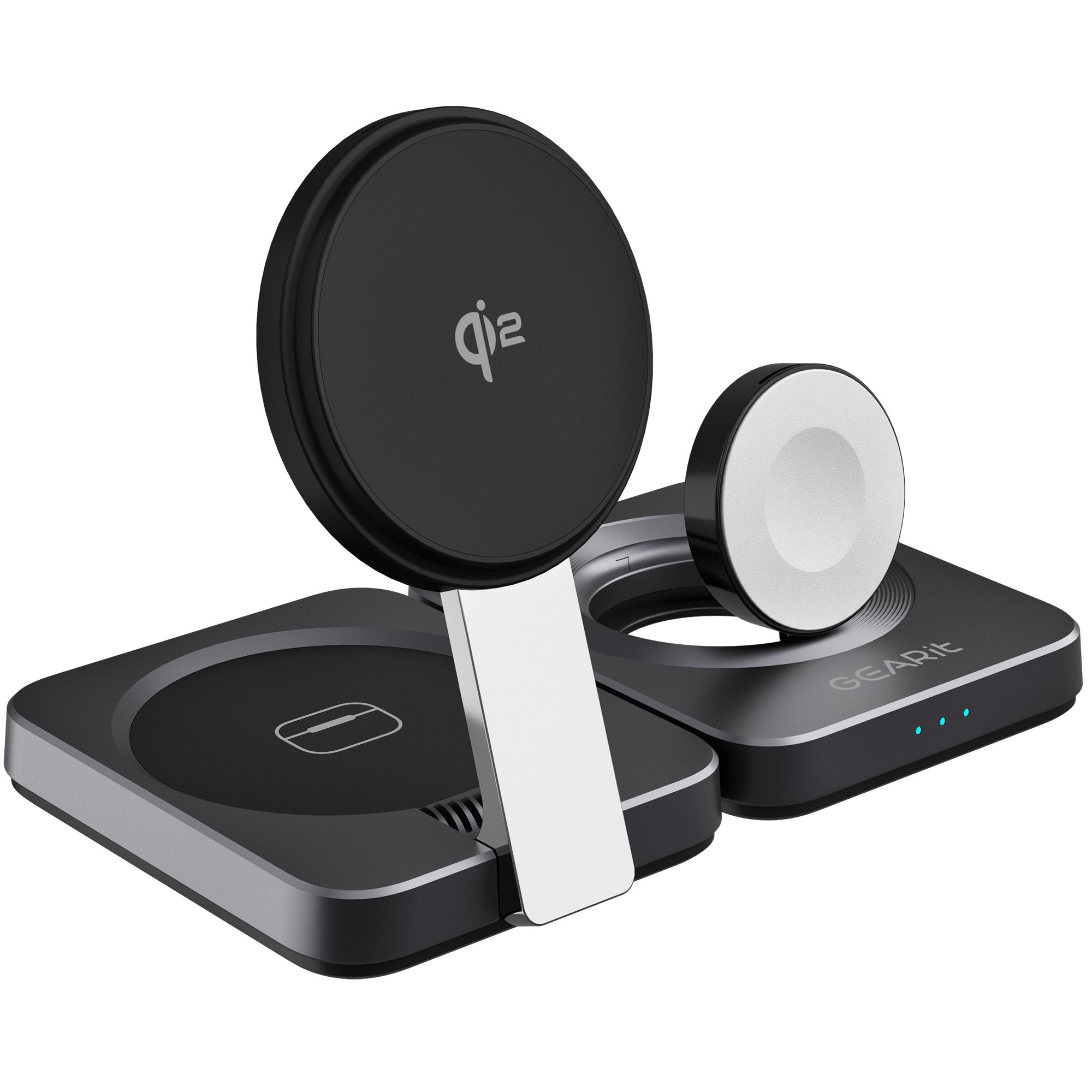 GEARit 3-in-1 Qi2 MagSafe Wireless Charging Station