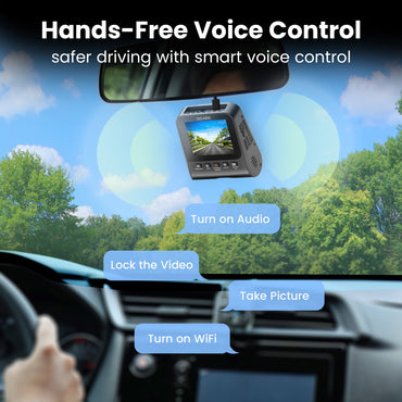 GEARit 4K Dual Dash Cam Front & Rear with WiFi GPS Night Vision 64GB Included