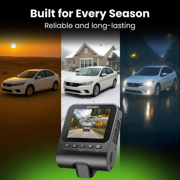 GEARit 4K Dual Dash Cam Front & Rear with WiFi GPS Night Vision 64GB Included