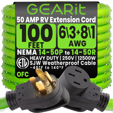 RV/EV Extension Cord - 100 Feet, image 1