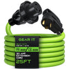 30 Amp NEMA TT-30P to L5-30R Power Extension Cord Adapter - Twist Locking STW 10AWG 3C - GearIT