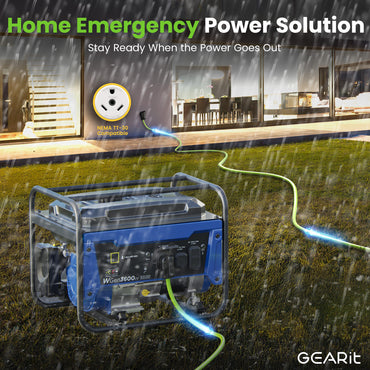 30-Amp Extension Cord for RV and Auto, 125-Volt, 3-Prong, 10/3 STW 10AWG Gauge 3 Wire, NEMA TT-30P to TT-30R, Outdoor, Waterproof, Outdoor Camper Power Cord