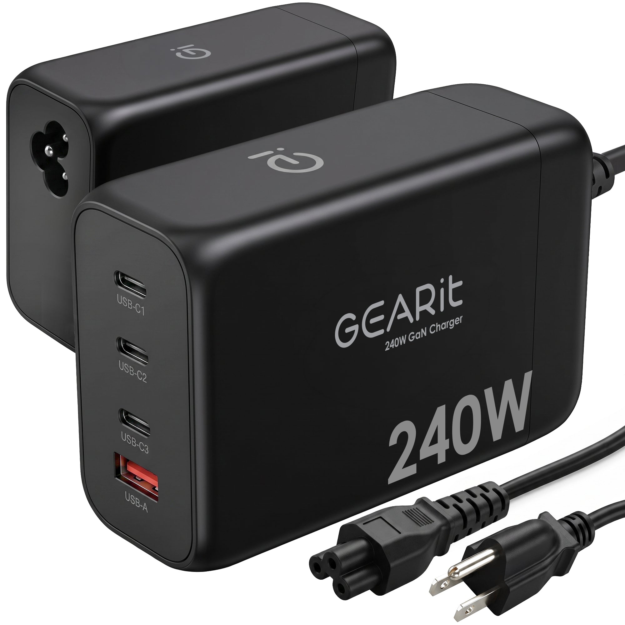 240W USB-C Charger | Dual-Laptop GaN Fast Charger | GEARit