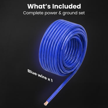 color_blue | 1/0 Gauge CCA Wire - 25 Feet / Blue, image 7