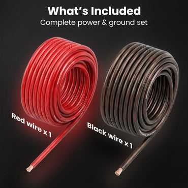 color_black/red | 1/0 Gauge CCA Wire - 25 Feet / Black/Red, image 7