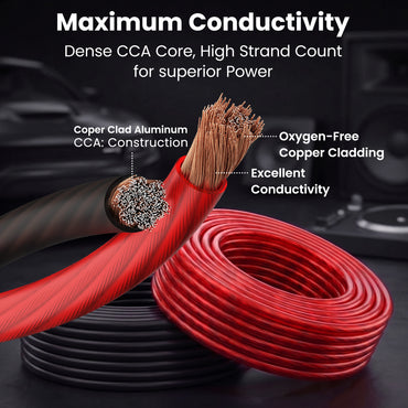 color_black/red | 1/0 Gauge CCA Wire - 25 Feet / Black/Red, image 3