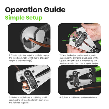 GEARit 8 Gauge CCA Ground Wire Kit - 25 ft Black & Red with Crimper, Cutter, Lugs, Heat Shrink