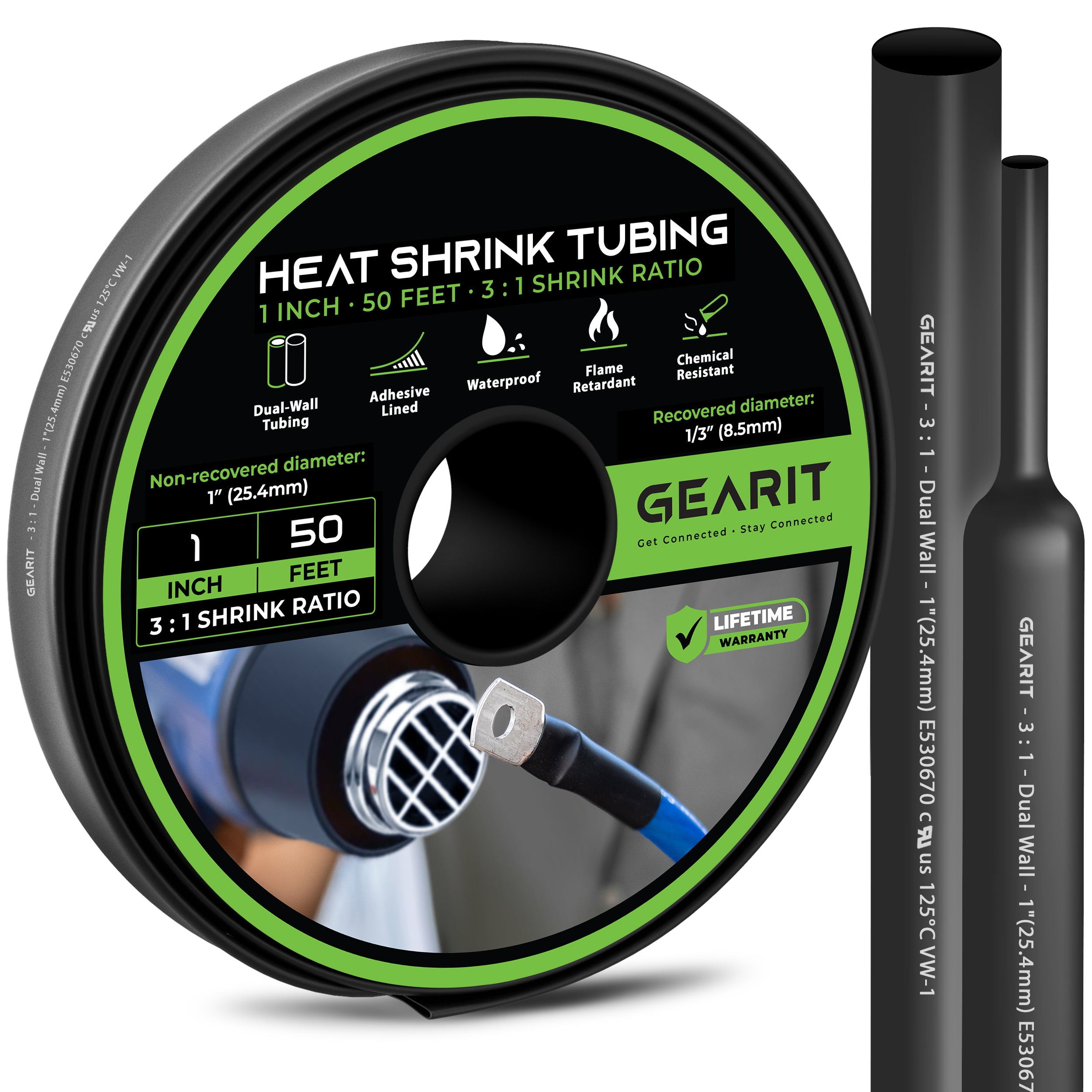 8pcs Blue Heat Shrink Tube Assortment 3:1 Dual Wall Adhesive Ft Line Marine/to E - Foto 9