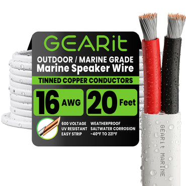 Marine Wire - 16 AWG / 2 Conductor / 20 Feet, image 1