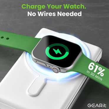 GEARit 2-in-1 MagSafe Wireless 10000mAh Power Bank