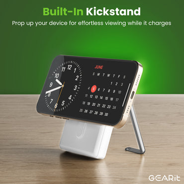 GEARit 2-in-1 MagSafe Wireless 10000mAh Power Bank