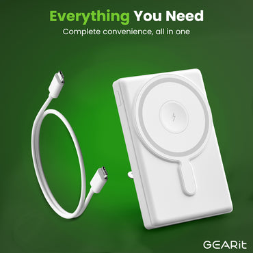 GEARit 2-in-1 MagSafe Wireless 10000mAh Power Bank