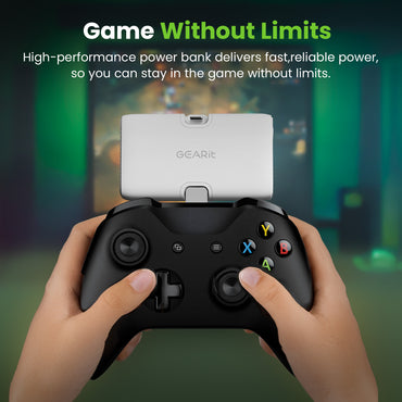 GEARit 5000 mAh Mini Power Bank with Built-in USB-C & Lightning Connectors