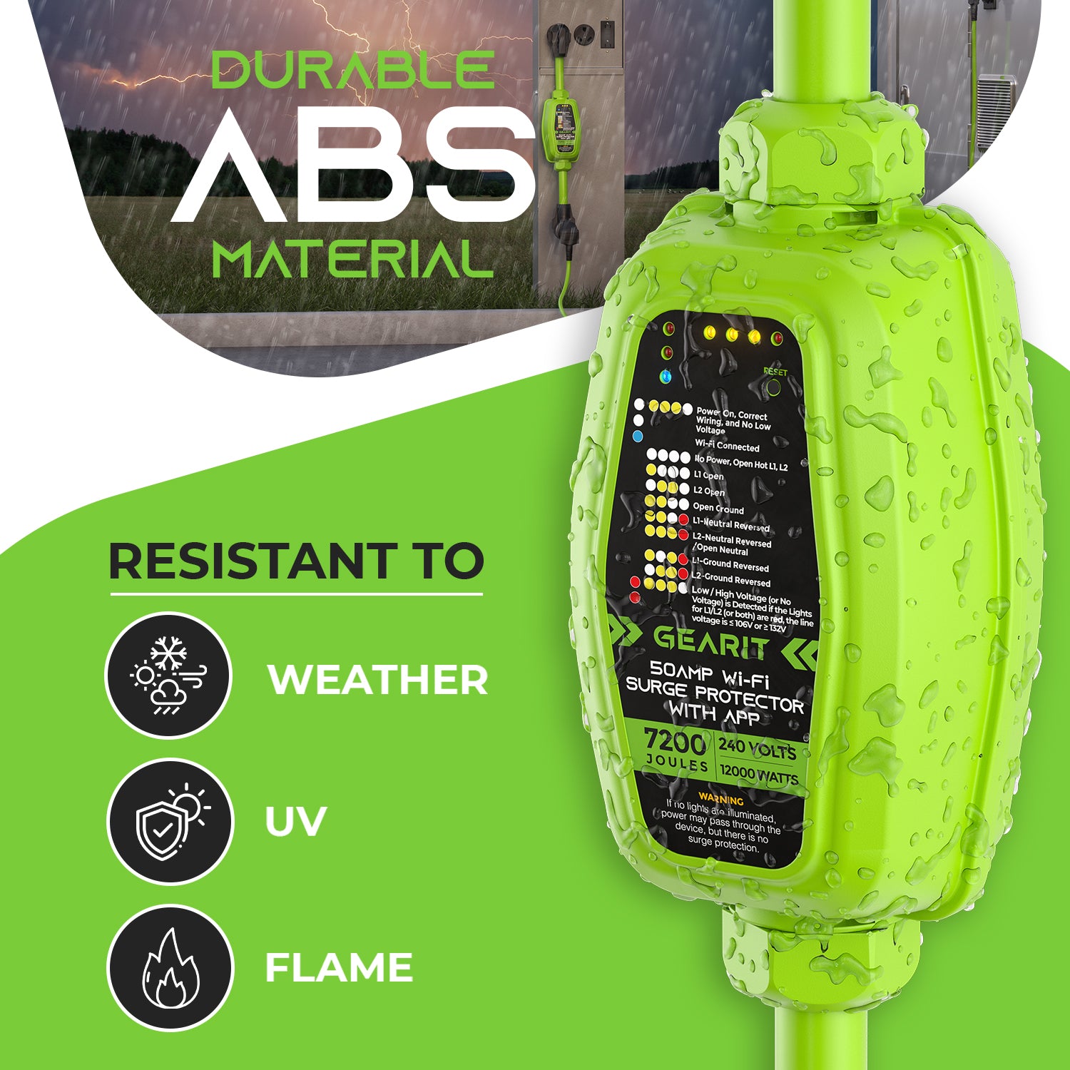 50 Amp WiFi RV Surge Protector - Monitor in Real Time - GEARit