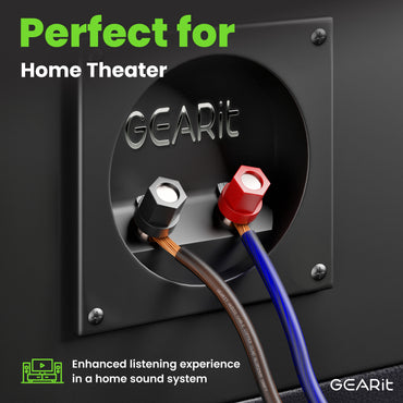 12 Gauge Speaker Wire, Speaker Cable 100ft for Car Audio, Home Theater, CCA