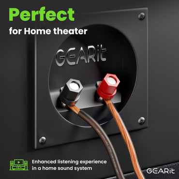 12 Gauge Speaker Wire, Speaker Cable 100ft for Car Audio, Home Theater, CCA