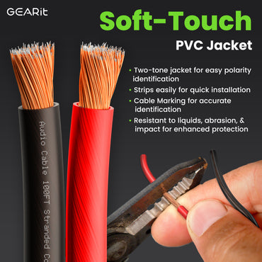 12 Gauge Speaker Wire, Speaker Cable 100ft for Car Audio, Home Theater, CCA