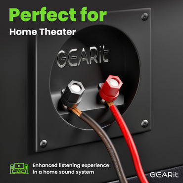 12 Gauge Speaker Wire, Speaker Cable 100ft for Car Audio, Home Theater, CCA