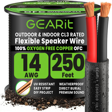 14/2 AWG OFC CL3 Outdoor Speaker Wire - 250 Feet, image 1